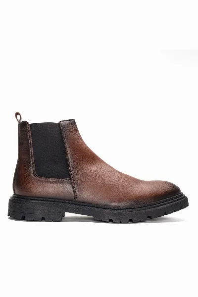 NAE NAE Herren vegan Chelsea Stiefel Lukas Braun
