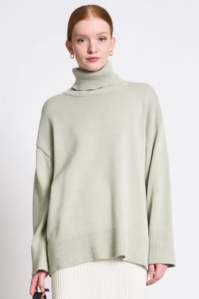 JAN N JUNE JAN 'N JUNE Damen vegan Rollkragenpullover Mua Vintage Spitze
