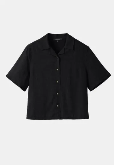 recolution Damen Bluse aus Leinen und LENZING ECOVERO Viskose Mix - CAMELLIA - recolution