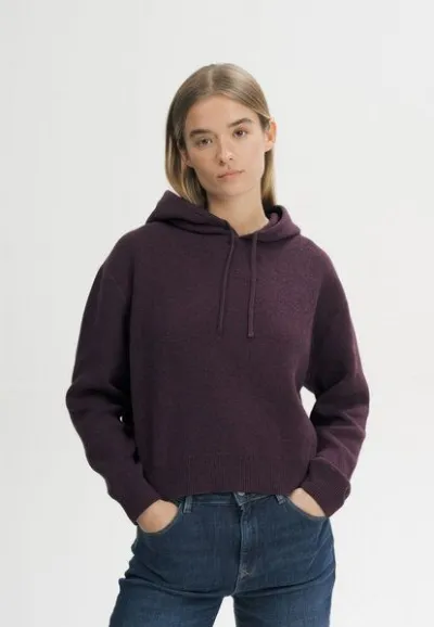 MELA MELA Strick Kapuzenpullover Style JANISHA aus 100% Bio-Baumwolle