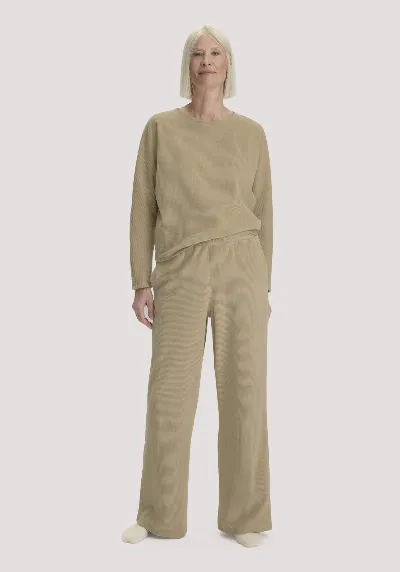 hessnatur hessnatur Loungewear Hose Cordstretch Wide Leg ACTIVE LIGHT aus Bio-Baumwolle - beige