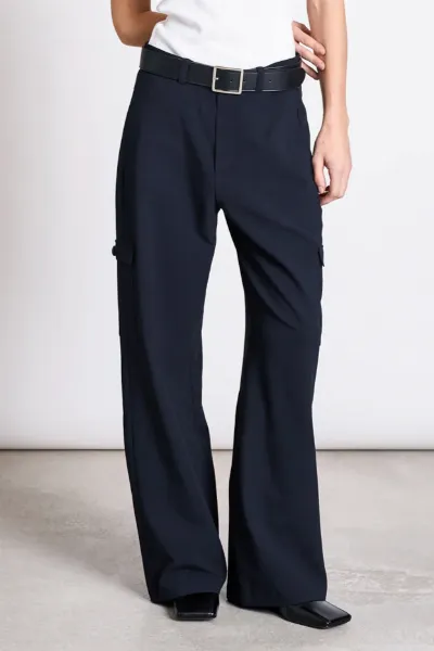 JAN N JUNE JAN 'N JUNE Damen vegan Cargohose Fano Nightfall Navy