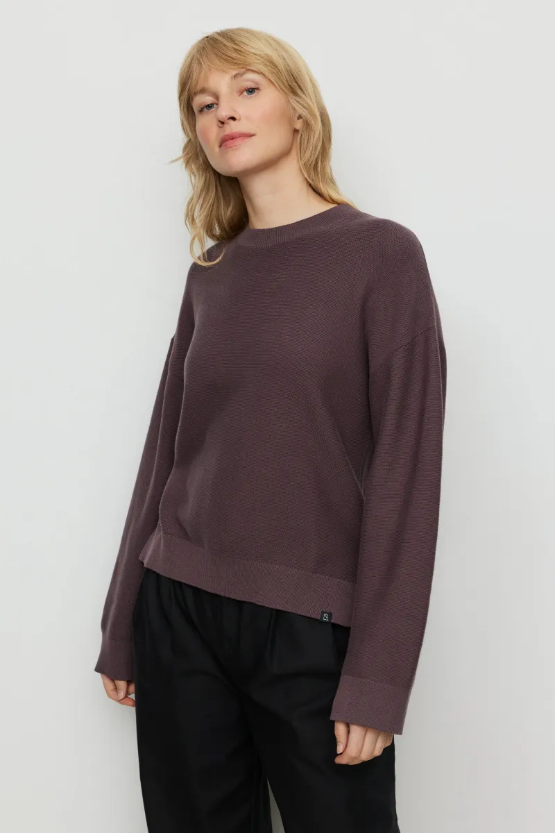 recolution Recolution Damen vegan Pullover Gingko Dark Grape