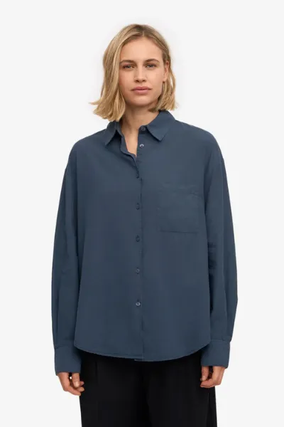 Colorful Standard Hemd Oversized Leinen