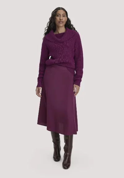 hessnatur hessnatur Damen Gewebe Rock Midi aus TENCEL™ Lyocell - rot