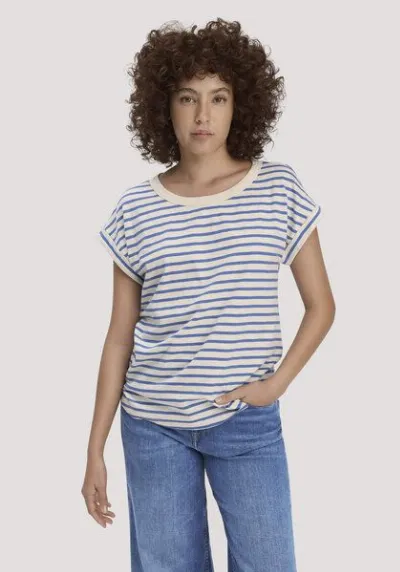 hessnatur hessnatur Light Slub Streifen T-Shirt Relaxed aus reiner Bio-Baumwolle
