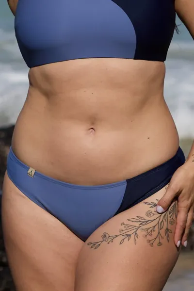 Inaska Inaska Damen vegan Bikini Bottoms Regular Cut Chill Lavender Blue/ Dark Blue
