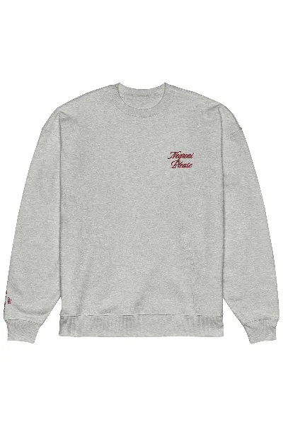 The Refined Spirit The Refined Spirit Damen vegan Sweatshirt Oversized Negroni Please Heather Grey