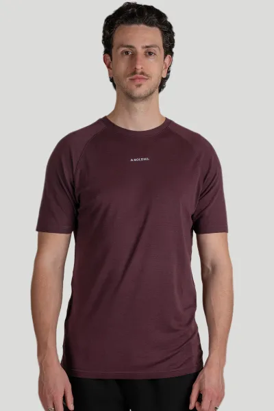 Boldwill Boldwill Herren vegan T-Shirt Mahagonirot