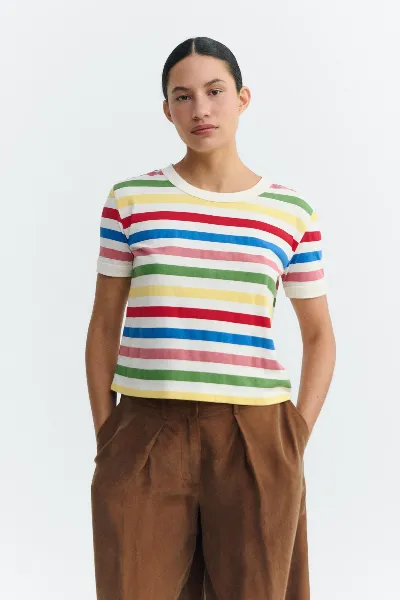 Thinking MU T-Shirt Zowie R Med Stripes Rot