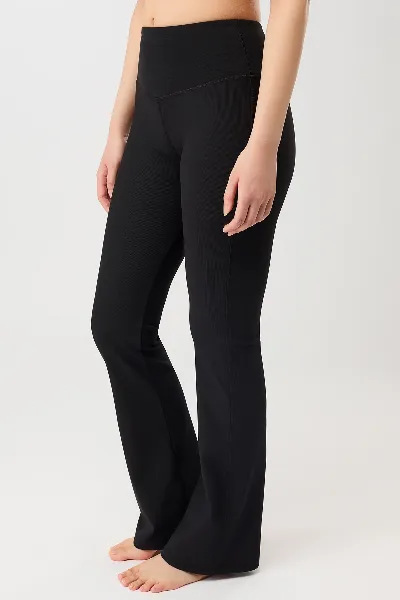 mandala MANDALA Damen vegan Hose Flared & Ribbed