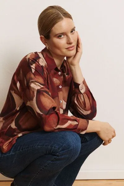 TRANQUILLO TRANQUILLO Bluse Jolandaa aus EcoVero-Twill