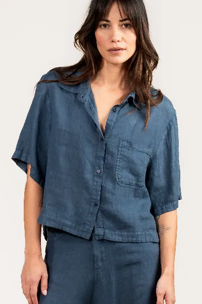 Kuyichi Kuyichi Damen vegan Hemd Liv Vintage Grau