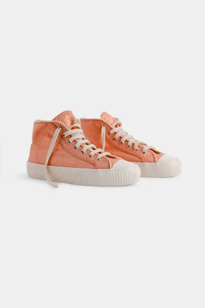 Bamburista Bamburista Damen vegan Sneaker Ladybug High Pfirsich