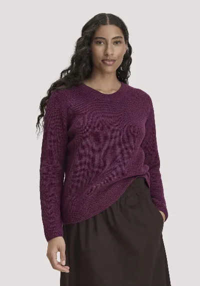 hessnatur hessnatur Damen Pullover Relaxed aus Bio-Baumwolle - rot