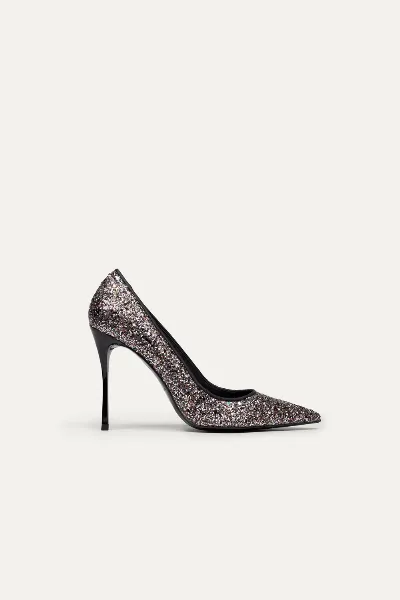 BIKKOU BIKKOU Damen vegan Pumps Friday Night Is Cocktail Night Multicolor Glitter