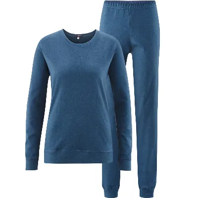 Living Crafts LIVING CRAFTS - Damen Schlafanzug - Blau