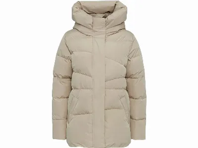 MAZINE MAZINE Damen-Steppjacke Wanda mit großer Kapuze, light taupe,