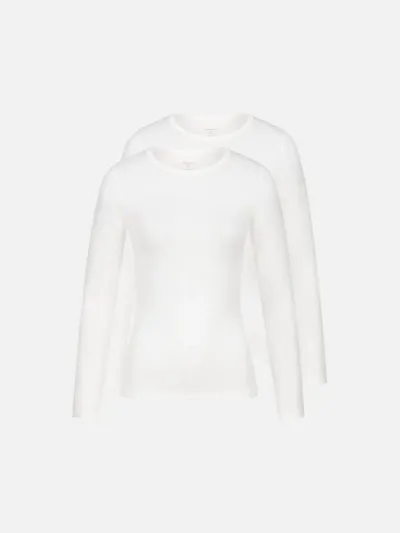 erlich textil erlich textil Light Touch schmales Langarmshirt im 2er Pack aus weichem Modal, made in Europe