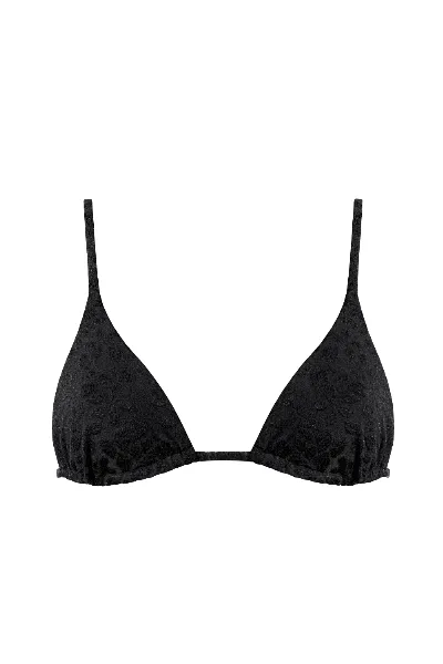 Anekdot Anekdot Damen vegan Bikinioberteil Olbia Triangle Black Floral Jacquard