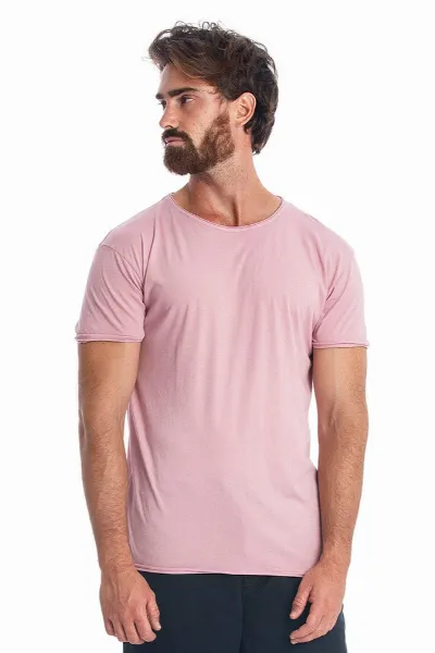 RAVENS VIEW IBIZA RAVENS VIEW IBIZA Herren vegan T-Shirt Rundhalsausschnitt Wild Malva