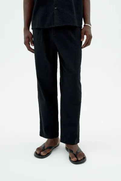 thinking mu Thinking MU Herren vegan Hose Seersucker Luc