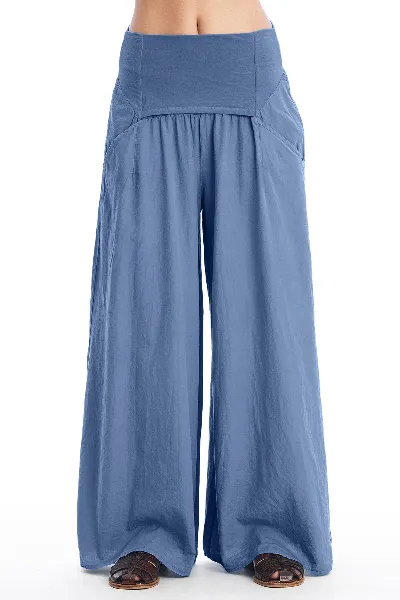 RAVENS VIEW IBIZA RAVENS VIEW IBIZA Damen vegan Rock Hose Easy Indigo Blau