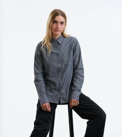 Gary Mash GARY MASH Damenbluse Chambray aus Biobaumwolle
