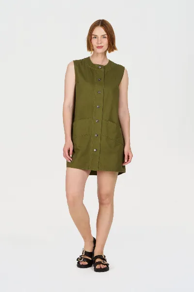 KOMODO KOMODO Damen vegan Kleid Rosie Khaki
