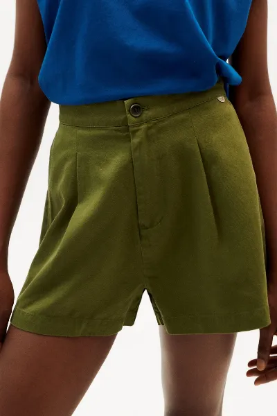 thinking mu Thinking MU Damen vegan Shorts Narciso Grün