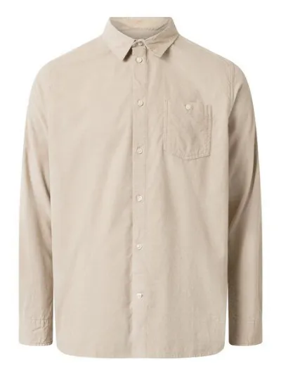 KnowledgeCotton Apparel KnowledgeCotton Apparel Cord Hemd - Baby cord custom fit shirt - aus Bio-Baumwolle