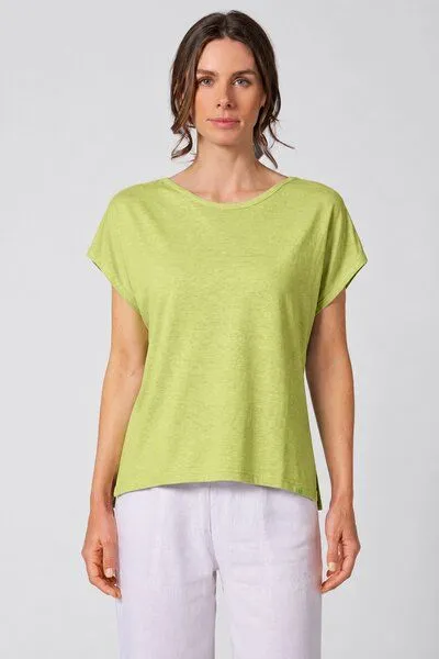 HempAge HempAge Ärmelloses Damen-Shirt mit U-Boot Halsausschnitt Hanf/Biobaumwolle