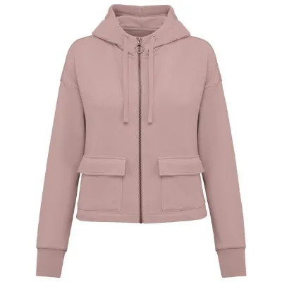 Greenspired Greenspired Umweltfreundliches Damen-Kapuzensweatshirt aus French Terry mit Reißverschluss 300g/m² XS