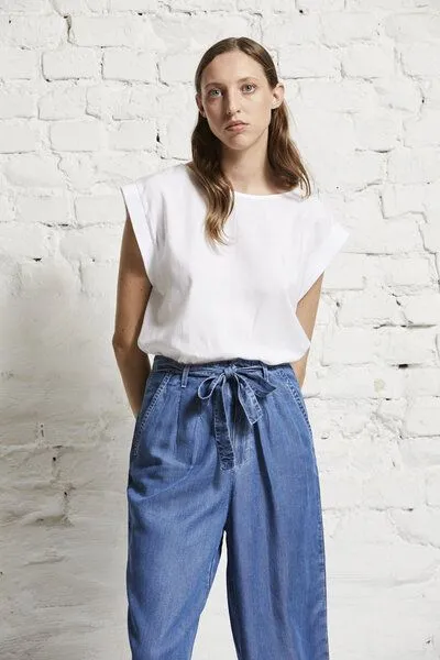 Wunderwerk Wunderwerk Damen T-Shirt aus Biobaumwolle und Modal Rib top TENCELmix