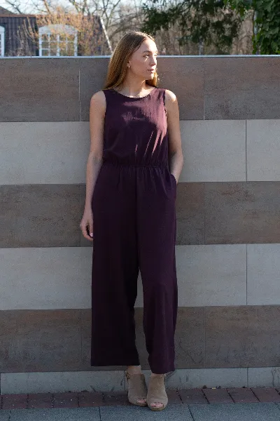 Lovjoi LOVJOI Damen vegan Jumpsuit Staine Rote-Bete-Lila