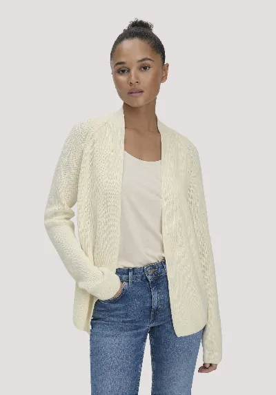 hessnatur hessnatur Damen Strick Jacke Regular aus Bio-Baumwolle - beige