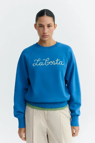 thinking mu Thinking MU Damen vegan Sweatshirt Bonnie Coast Handbesticktes
