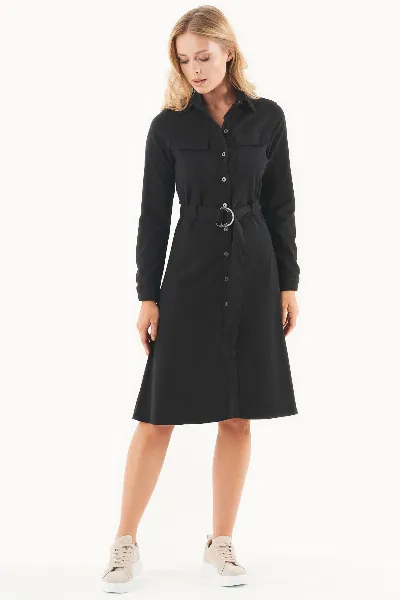ORGANICATION ORGANICATION Damen vegan Hemdkleid Bio-Baumwollmischung