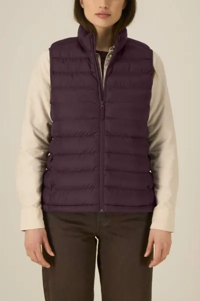 UNIPOLAR UNIPOLAR Damen vegan Steppweste Klettern Rot Braun