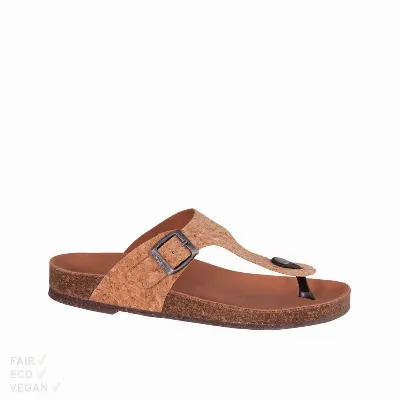 Shoezuu Vegan Shoezuu Toe Post Sandalen cork