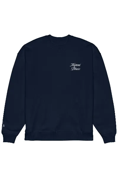 The Refined Spirit The Refined Spirit Damen vegan Sweatshirt Oversized Negroni Please French Navy