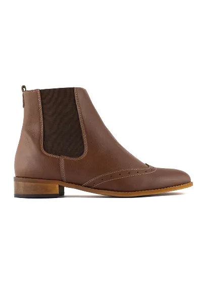 FAIRMA ETHICAL DESIGN FAIRMA ETHICAL DESIGN Damen vegan Stiefel Pauli Nuss Hell