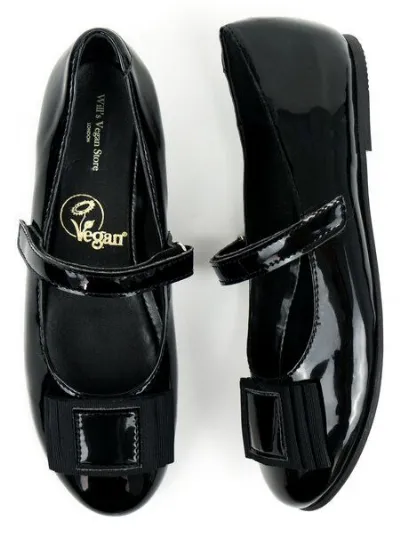 Will's Vegan Shop Will's Vegan Shop Kids Ballerinas Schwarz Mädchen