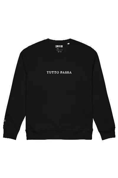 The Refined Spirit The Refined Spirit Damen vegan Sweatshirt Unisex Tutto Passa Bestickt