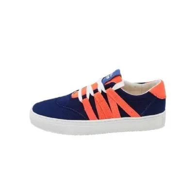 VAER VAER LIMITIERT / Nachhaltiger Sneaker: Recycled / Upcycled / Zirkulär / Vegan - Blue Orange Phoenix
