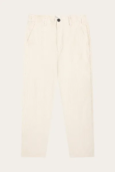 KnowledgeCotton Apparel KnowledgeCotton Apparel Herren vegan Hose Corduroy Chuck Regular Egret