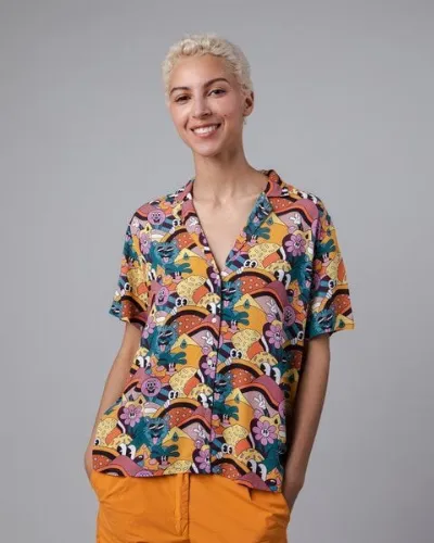 Brava Fabrics Brava Fabrics YEYE WELLER ALOHA BLOUSE YELLOW