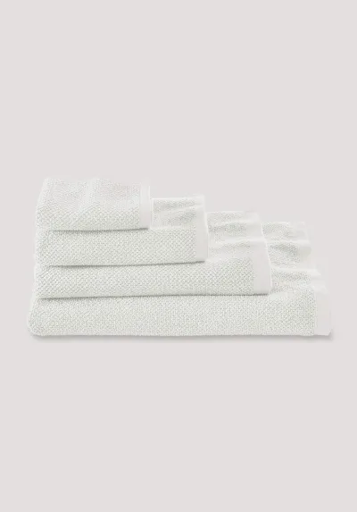 hessnatur hessnatur Frottier-Handtuch mit Struktur aus Bio-Baumwolle - weiß - Größe 70x140 cm