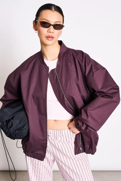 JAN N JUNE JAN 'N JUNE Damen vegan Blouson Tanaro Kirsche Lack