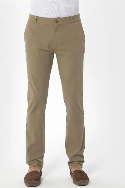 ORGANICATION ORGANICATION Herren vegan Chino-Hose Slim Olivgrün